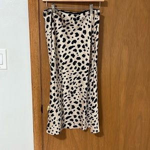 midi leopard pattern skirt